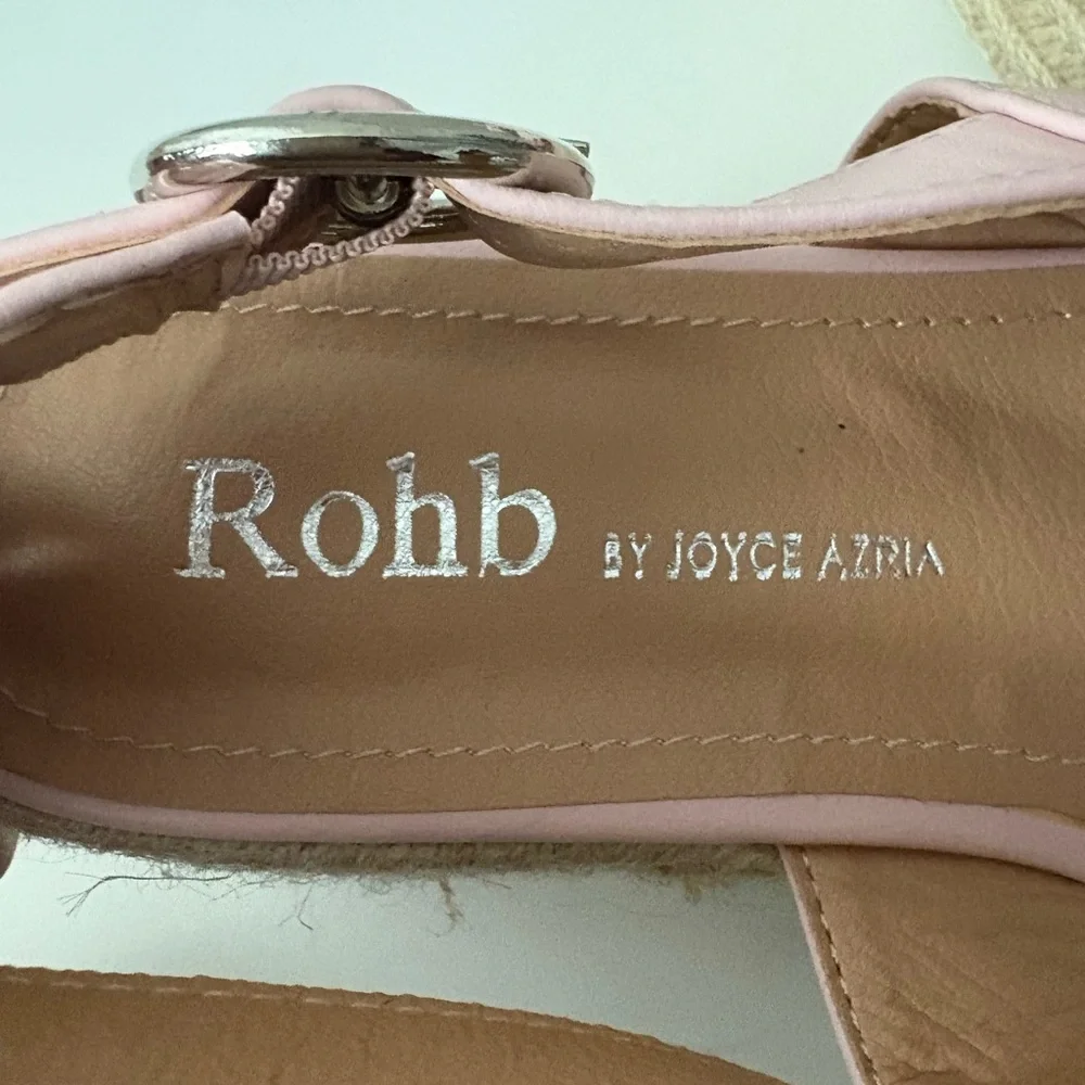 NEW! ROHB Light Pink Espadrille Platform Sandals